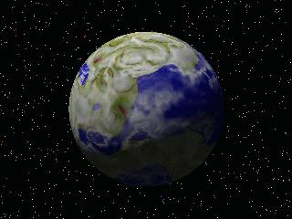 image of a blue planet