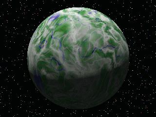 image of a green planet