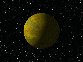 image of an orange planet